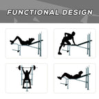 HOMCOM 4-Levels Adjustable Weight Bench