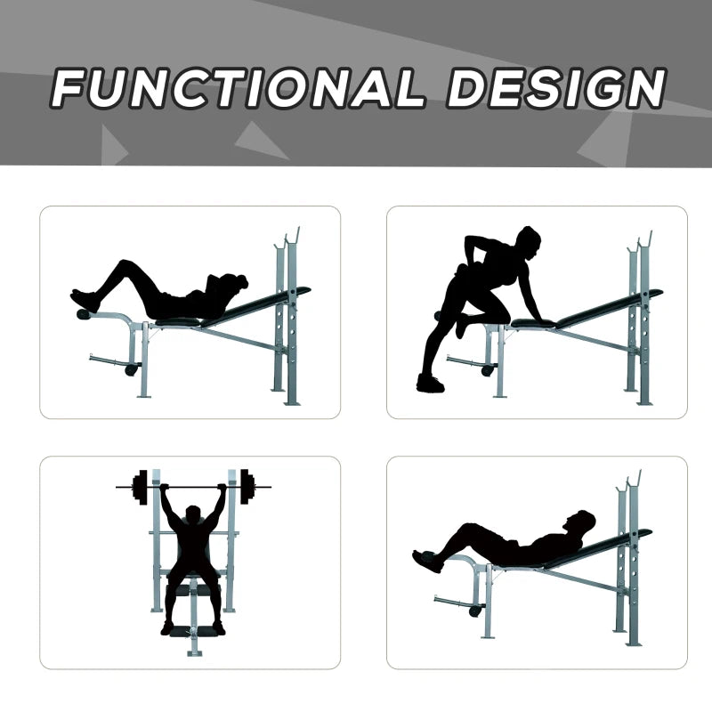 HOMCOM 4-Levels Adjustable Weight Bench