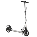 HOMCOM Teen/Adults Aluminium Folding Kick Scooter w/ Shock Mitigation System