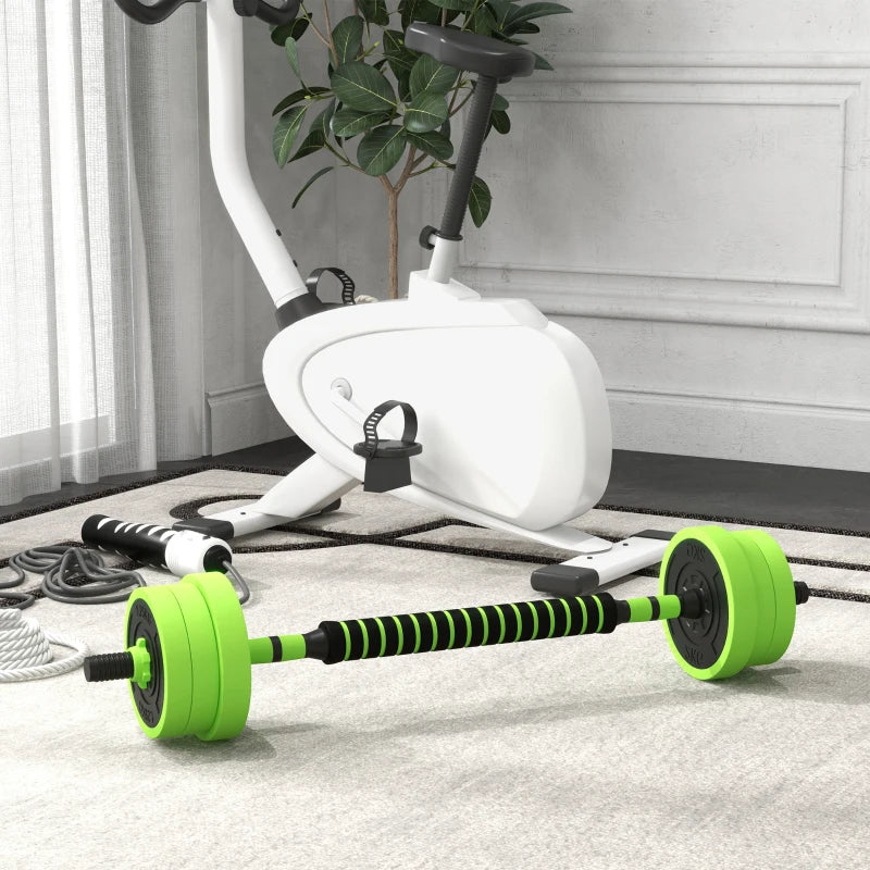 SPORTNOW 20kg - 40kg Four-In-One Adjustable Weight Dumbbells Set, Barbell, Kettlebell, Push Up Stand