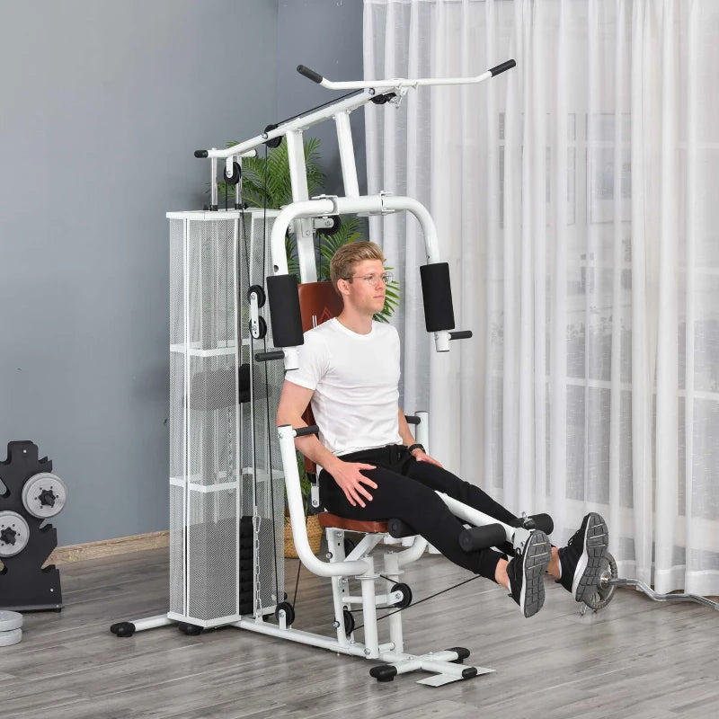 HOMCOM Multifunction Home Gym in Black or White