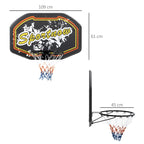 SPORTNOW Wall Mounted Basketball Hoop