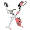 HOMCOM 2-in-1 Foldable Exercise Bike with Pulse Sensor LCD Display,