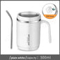 500ML Carry Mug Lid Thermal Mug with Straw