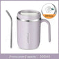 500ML Carry Mug Lid Thermal Mug with Straw