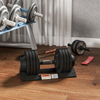 SPORTNOW Adjustable Dumbbells Set, 4-in-1 6kg - 24kg