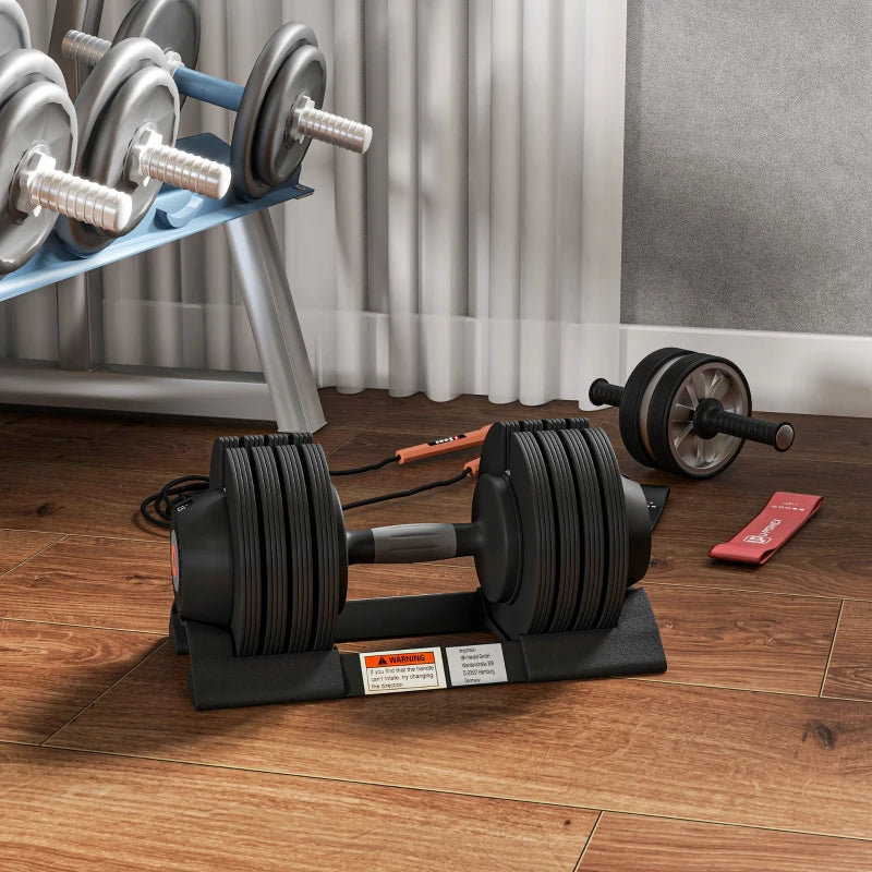 SPORTNOW Adjustable Dumbbells Set, 4-in-1 6kg - 24kg