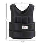 HOMCOM 10kg - 20kg Unisex Weighted Vests