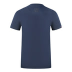 Aquascutum London Brand Logo Navy Blue T-Shirt