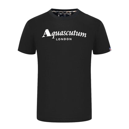 Aqua London Brand Logo Black T-Shirt