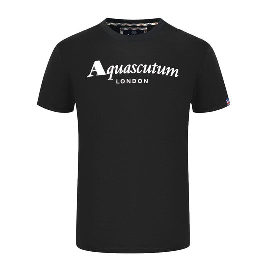 Aqua London Brand Logo Black T-Shirt
