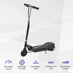 HOMCOM Folding Electric Kids Scooter Ride on Age 7-14, Red, Black and Blue