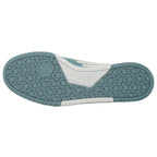 EA7 Eagle Logo Smoke Blue Leather Trainers - Nova Clothing